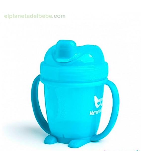 TAZA ANTIGOTEO CON ASAS HEROBILITY 140 ML AZUL