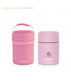 SILKY FOOD THERMOS ROSE MINILAND