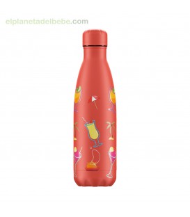 BOTELLA INOX POOL PARTY CORAL 500 ML CHILLY