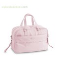 BOLSO ECOPIEL + CAMBIADOR 291 ROMBOS ROSA PIRULOS