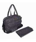 BOLSA MATERNIDAD + CAMBIADOR WEEKEND CONSTELLATION GRIS TUC TUC