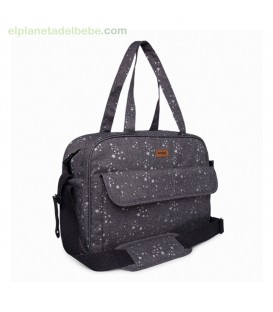 BOLSA MATERNIDAD + CAMBIADOR WEEKEND CONSTELLATION GRIS TUC TUC