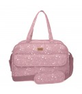 BOLSA MATERNIDAD + CAMBIADOR WEEKEND CONSTELLATION ROSA TUC TUC