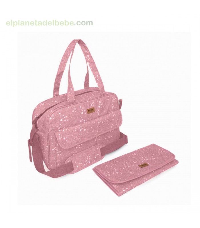 BOLSA MATERNIDAD + CAMBIADOR WEEKEND CONSTELLATION ROSA TUC TUC