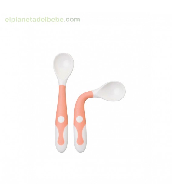 CUCHARAS EDUCATIVAS MOLDEABLES ROSA 2UDS SARO