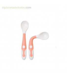 CUCHARAS EDUCATIVAS MOLDEABLES ROSA 2UDS SARO