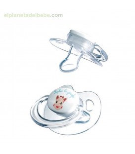 2 CHUPETES DE SILICONA (0-6M) SOPHIE LA GIRAFE