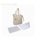 BOLSO PANERA+ CAMBIADOR LOVE GRIS 