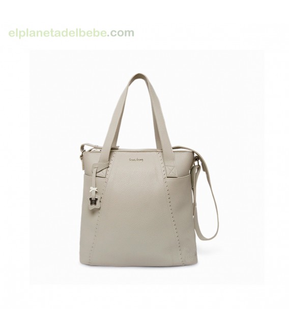 BOLSO PANERA+ CAMBIADOR LOVE GRIS 