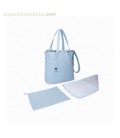 BOLSO PANERA+ CAMBIADOR LOVE AZUL