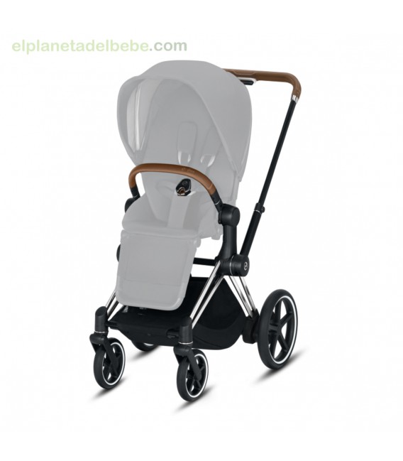 E-PRIAM CHASIS CROMADO / BROWN CYBEX