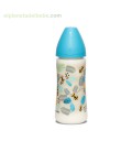 BIBERON BASIC ABEJITAS AZUL SILICONA 360ML SUAVINEX