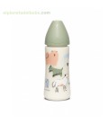BIBERON BASIC PERRITOS VERDE SILICONA 360ML SUAVINEX