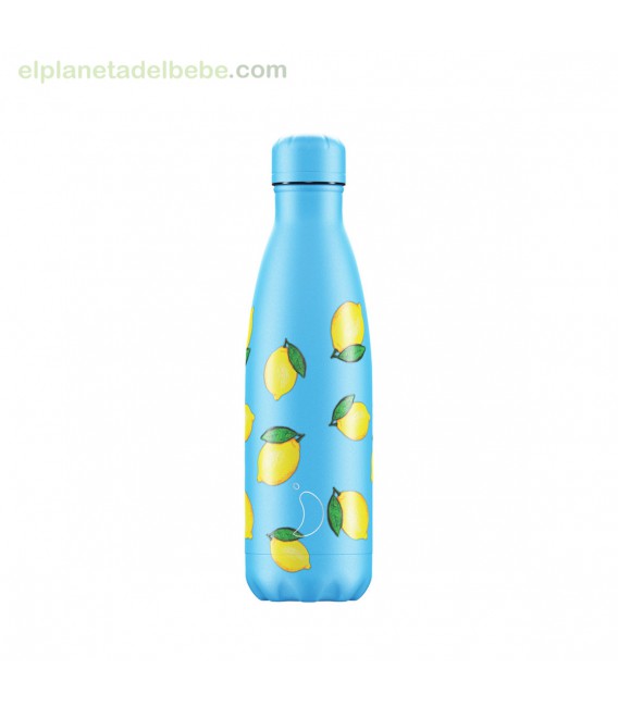 BOTELLA INOX FRUTAL LIMONES 500ML CHILLY