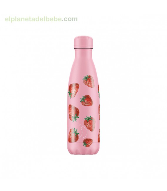 BOTELLA INOX FRUTAL FRESAS 500ML CHILLY