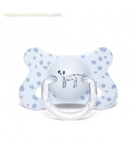 CHUPETE 4/18 MESES DALMATA AZUL SUAVINEX