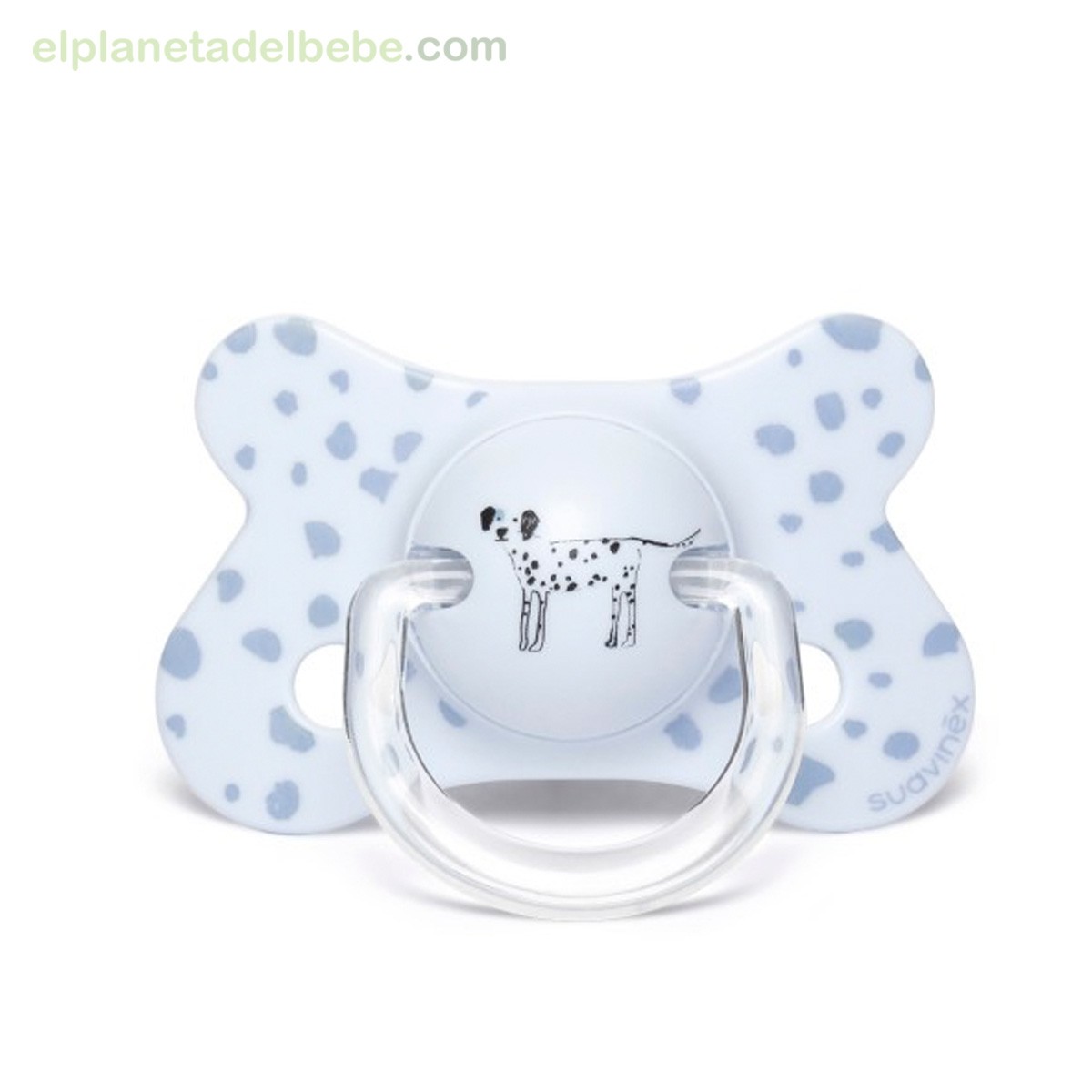 espada Vacunar Puerto marítimo CHUPETE 4/18 MESES DALMATA AZUL SUAVINEX