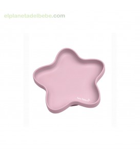 PLATO DE SILICONA STAR ROSA SARO