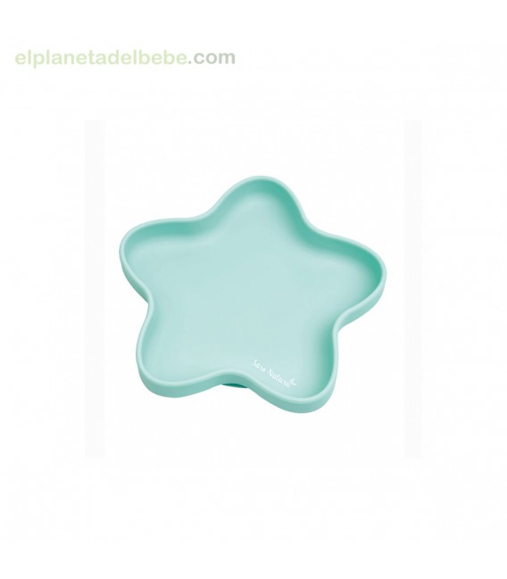 PLATO DE SILICONA STAR MENTA SARO