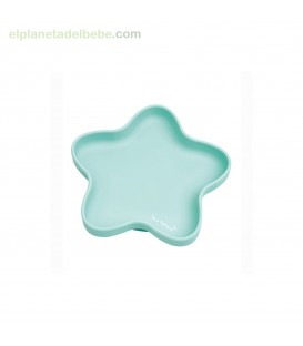 PLATO DE SILICONA STAR MENTA SARO