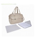 BOLSA MATERNIDAD + CAMBIADOR LOVE GRIS TUC TUC