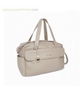 BOLSA MATERNIDAD + CAMBIADOR LOVE GRIS TUC TUC