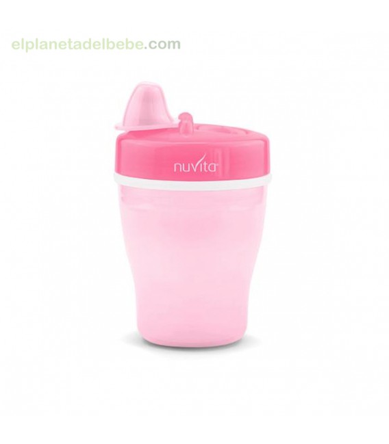 VASO DOBLE PARED CON BOQUILLA RIGIDA 200ML NUVITA