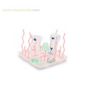 ESCURRE BIBERONES PORTATIL ROSA NUVITA