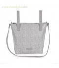 BOLSA PANERA FLOWER MELLOW GRIS PASITO A PASITO