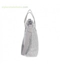 BOLSA PANERA FLOWER MELLOW GRIS PASITO A PASITO