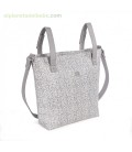 BOLSA PANERA FLOWER MELLOW GRIS PASITO A PASITO