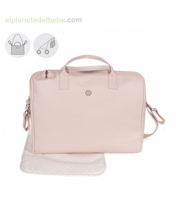 BOLSA CANASTILLA LITTLE STARS ROSA PASITO A PASITO