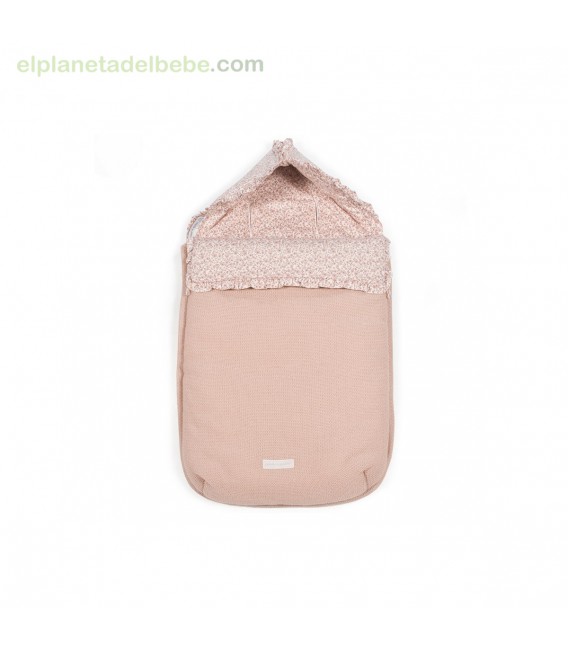 SACO CUCO 3 EN 1 FLOWER MELLOW ROSA TRICOT PASITO A PASITO