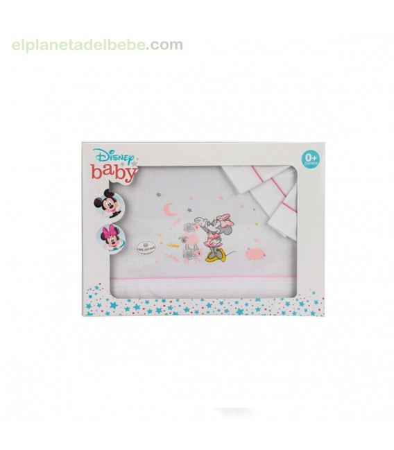 TRIPTICO CUNA 60X120 ALGODON MINNIE INTERBABY