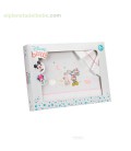 TRIPTICO CUNA 60X120 ALGODON MINNIE INTERBABY