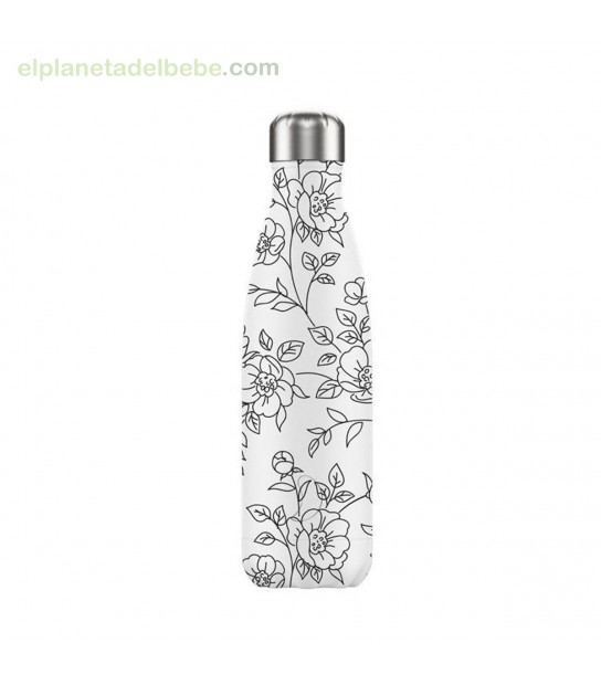 BOTELLA ACERO INOXIDABLE LINE ART LEAVES 500ML CHILLY