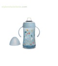 BIBERON SECOND CON ASAS 270ML +4M FOREST AZUL SUAVINEX