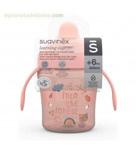 TAZA APRENDIZAJE FOREST +6M 200ML FOREST ROSA SUAVINEX