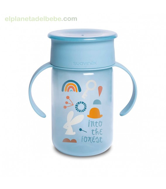 VASO 360 +12M 340ML FOREST AZUL SUAVINEX