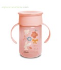 VASO 360 +12M 340ML FOREST ROSA SUAVINEX