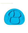 PLATO SILICONA BLW AZUL MOLTO
