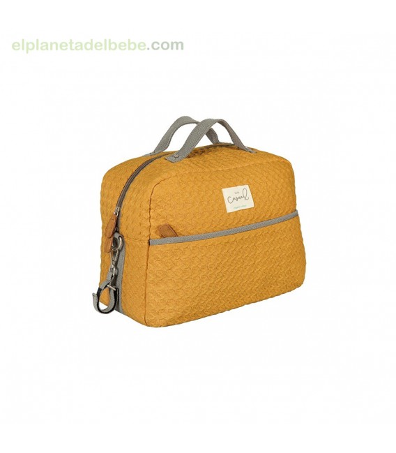 BOLSO + CAMBIADOR DREAM CROCHET OCRE BIMBI