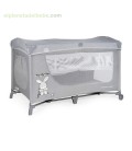 CUNA DE VIAJE OXFORD COLECHO GRIS CONEJITO 401 MS