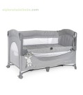CUNA DE VIAJE OXFORD COLECHO GRIS CONEJITO 401 MS