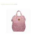 MOCHILA MATERNAL + CAMBIADOR + NECESER LITTLE FOREST ROSA TUC TUC