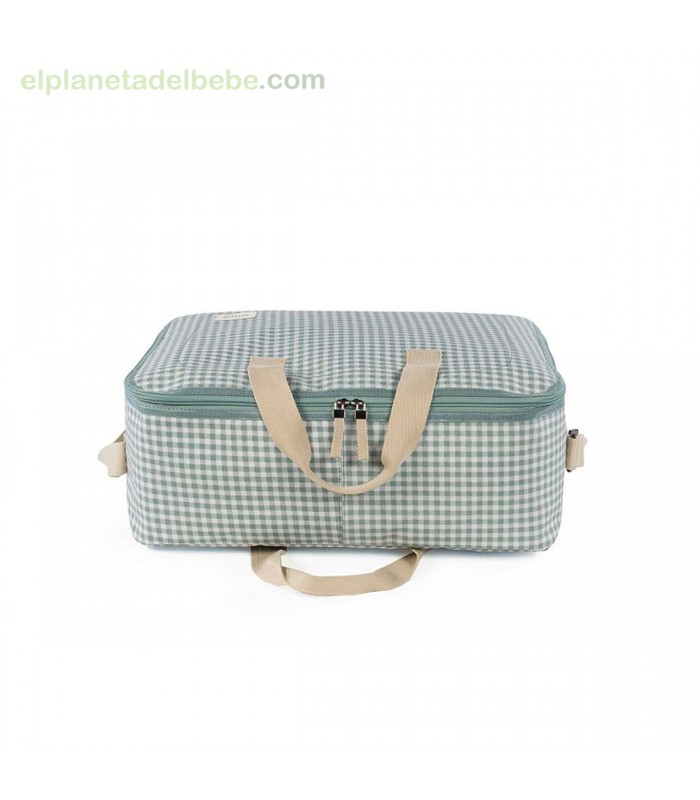 WALKING MUM BOLSA TÉRMICA LOVE VICHY VERDE