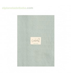 MUSELINA PLUMETI 120X120 ALMENDRA PIRULOS