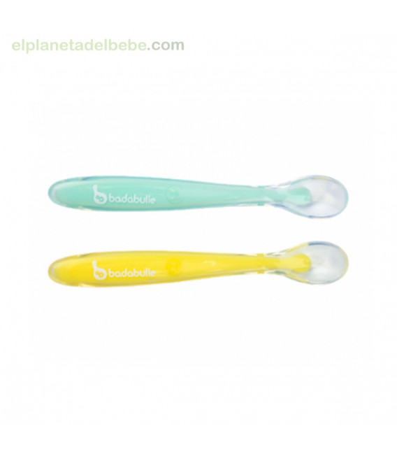 SET DE 2 CUCHARAS SILICONA BADABULLE