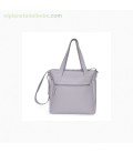 BOLSO PANERA + CAMBIADOR POLIPIEL LOVE GRIS TUC TUC