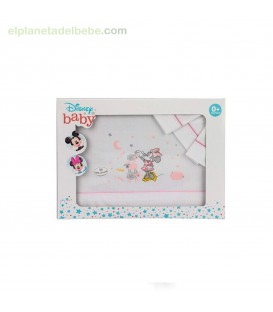 TRIPTICO MAXICUNA ALGODON MINNIE ROSA INTERBABY